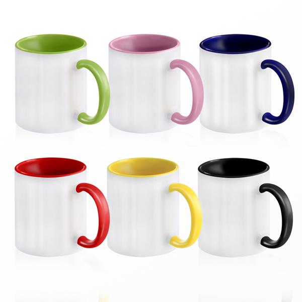 Caneca interiro e asa colorida